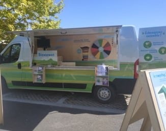 Camion itinérant du SMD3 conçu pour sensibiliser au Zéro Déchet