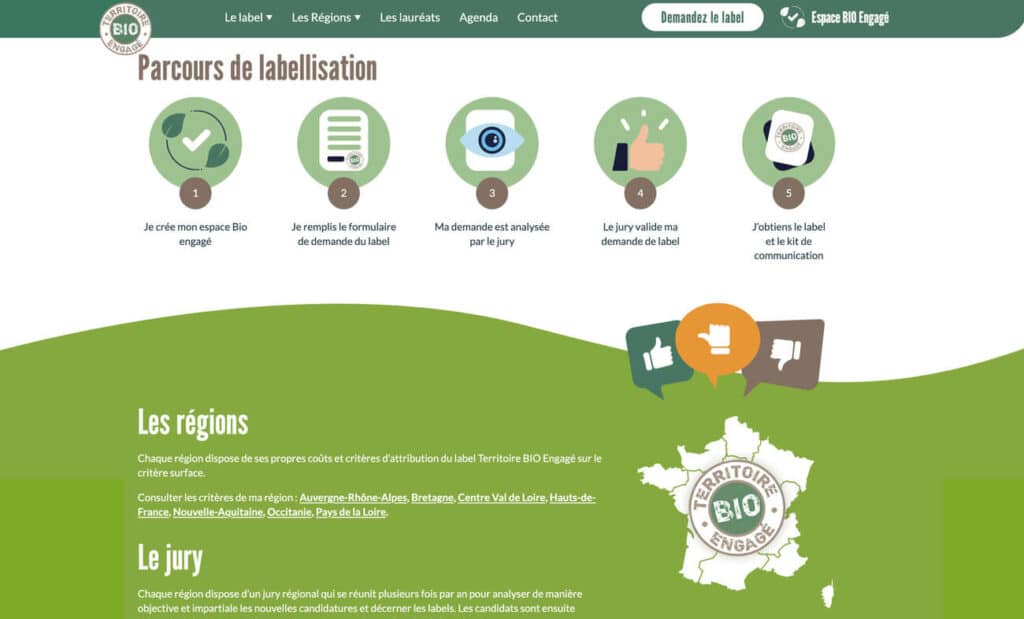 Parcours de labellisation Territoire Bio Engagé