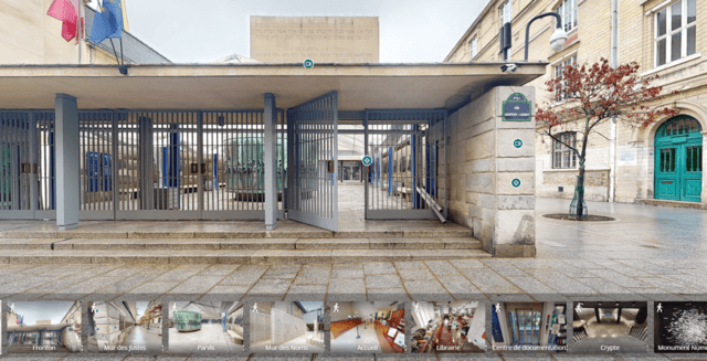 Visite virtuelle Mémorial de la Shoah – flamme du souvenir en 360°