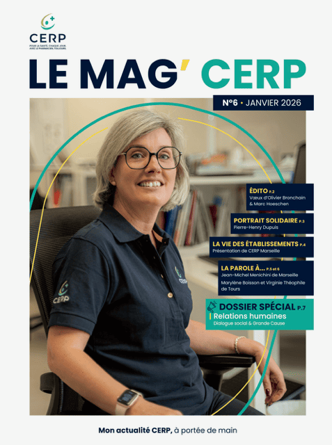 Journal interne de CERP Rouen conçu par Aggelos pour renforcer la communication interne des équipes