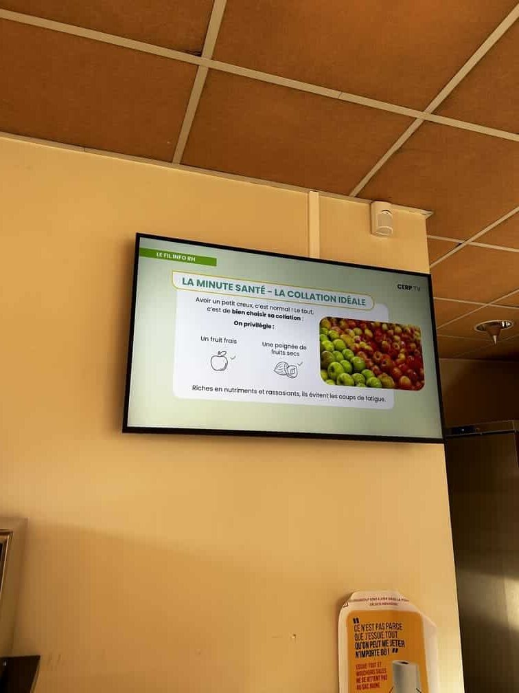 Écrans de communication interne : stratégie éditoriale chez CERP