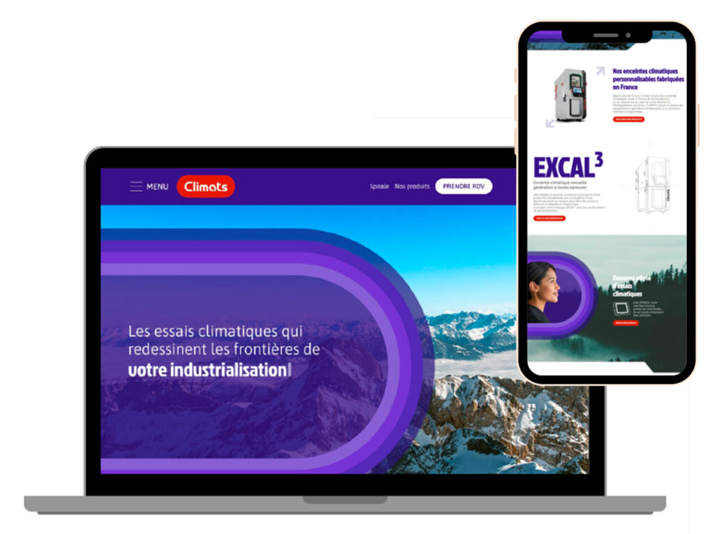 Site web Climats WordPress