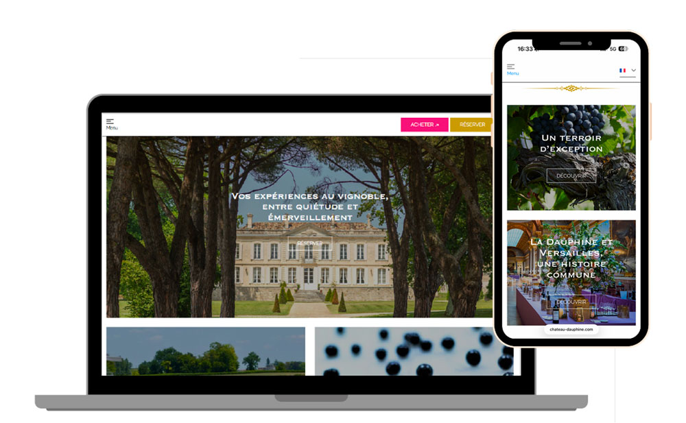 site web chateau de la dauphine